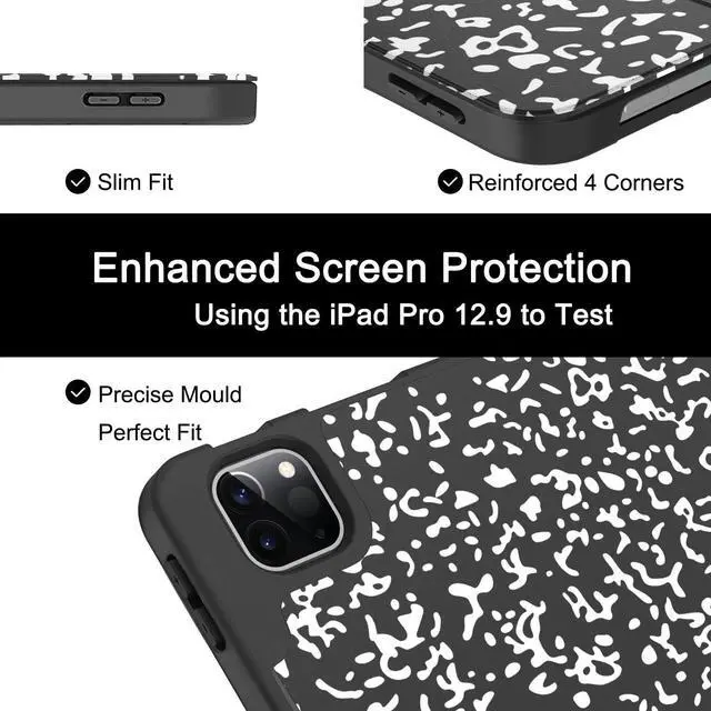 Alt view image 4 of 5 - Soke Case for iPad Air 13 Inch M3 2025 & M2 2024, iPad Pro 12.9 6/5th Gen Bundle with Rugged Full-Body Protective Cover for Apple iPad Air 13