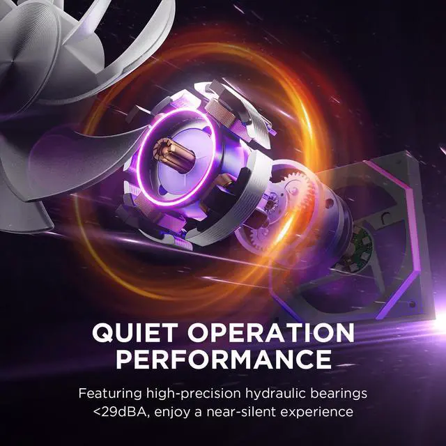 Alt view image 5 of 5 - Asiahorse Nyota 120mm Case Fan with Efficient Cooling, ARGB Fan Lighting, 800-1800RPM Speed Control, and Whisper-Quiet Operation Under 29 dB, Unique Design for PC