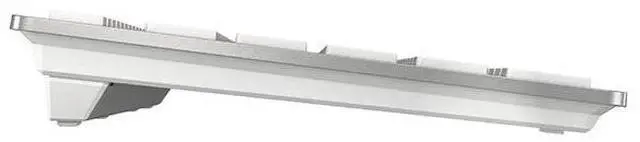 Alt view image 5 of 5 - CHERRY DW 9100 Slim Wireless Keyboard and Mouse Set Combo Rechargeable with SX Scissor Mechanism, Silent keystroke Quiet Typing with Thin Design for Work or Home Office. (White & Silver)