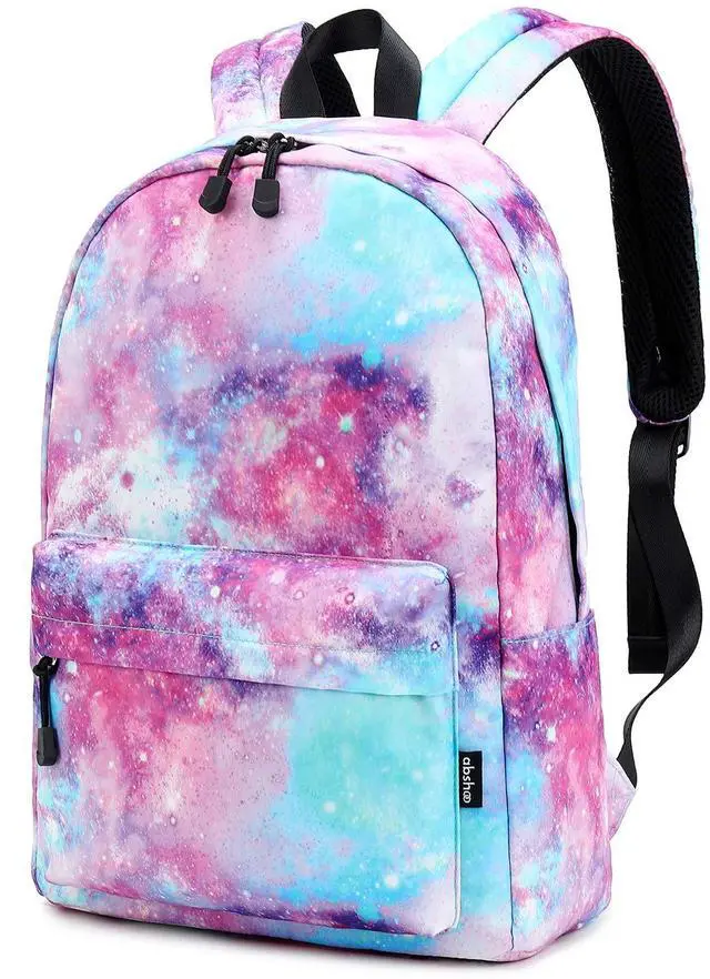 Alt view image 2 of 5 - abshoo Lightweight Water Resistant Galaxy Backpacks For Teen Girls Women School Bookbags (Galaxy Pink)