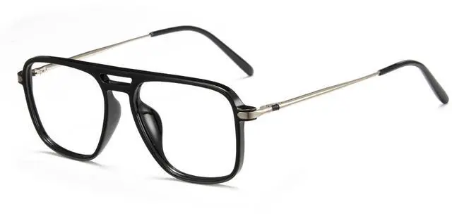 Main image of Cyxus Retro Aviator Blue Light Blocking Glasses for Women Men Tr90 Frame Pilot Glasses Anti Eye Strain 8186 Black