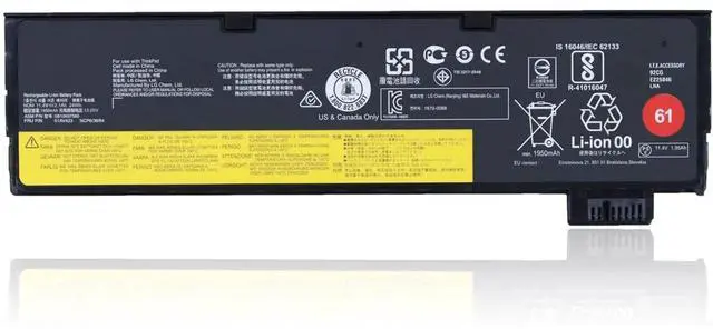 Main image of VANPIR 61 01AV423 T470 T480 Laptop Battery Replacement for Lenovo ThinkPad A475 T570 T580 P51S P52S TP25 Battery 4X50M08810 01AV422 01AV424 01AV452 SB10K97579 SB10K97580 11.4V 24Wh 2100mAh