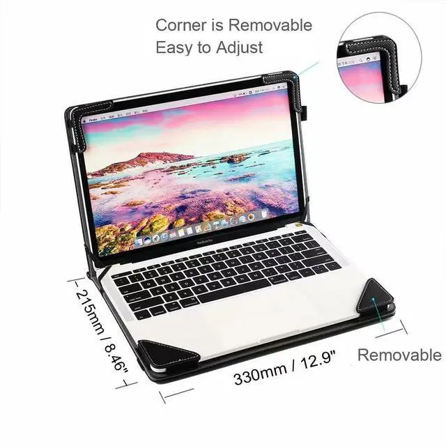 Alt view image 3 of 5 - Berfea Protective Case Cover Compatible with Dell Latitude 5440,5431,5430,5421,5420 14 inch Laptop Notebook PC Sleeve Stand Carry Hard Case