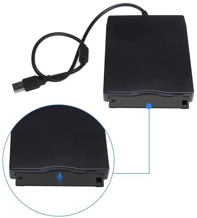 Alt view image 4 of 5 - Floppy Disk Reader, 3.5 inch USB External Floppy Drive for PC/Laptop and Desktop, 1.44 MB FDD Portable USB Port Powered Drive for Window 98SE/ME/2000/XP/VISTA/Win7, Not Compatible with Mac