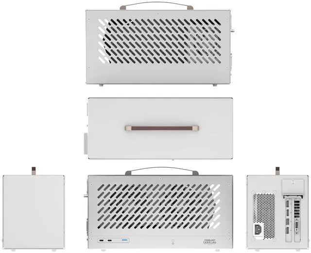 Alt view image 5 of 5 - Compact eGPU Enclosure Compatible with Thunderbolt 3/4 USB4 40Gbps External GPU Dock Station with 600W PSU, Full Aluminum Chassis, NVIDIA/AMD PCIe Support, PD 85W Charging Support, Daisy Chain