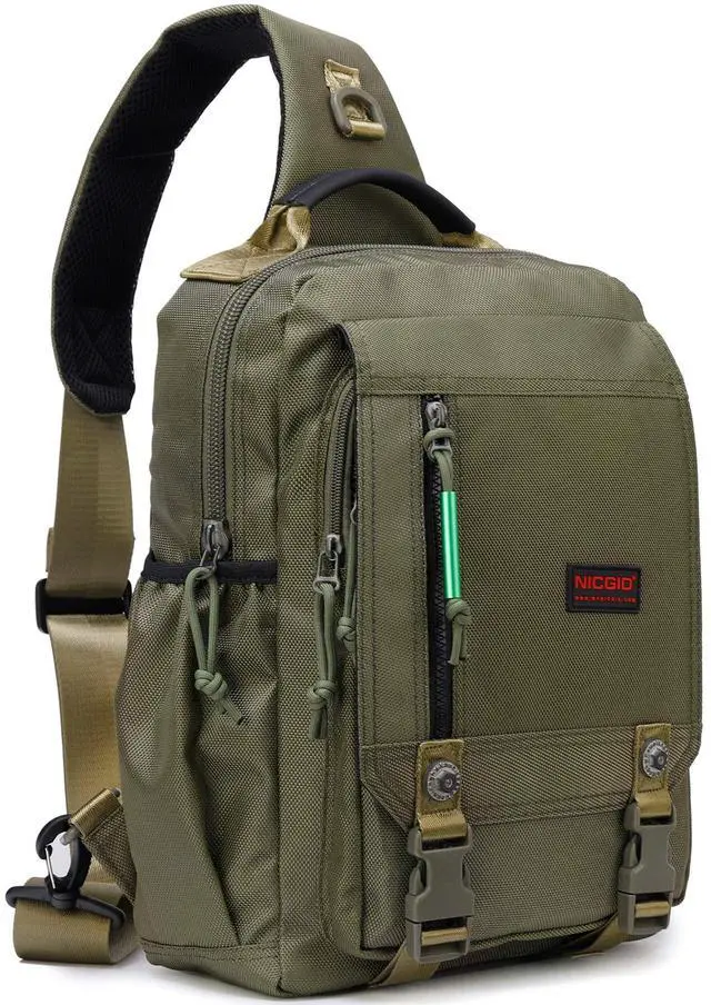 Main image of NICGID Sling Bags Chest Shoulder Backpacks, 13.3'' Laptop Backpack Crossbody Messenger Bag Travel Outdoor Men Women