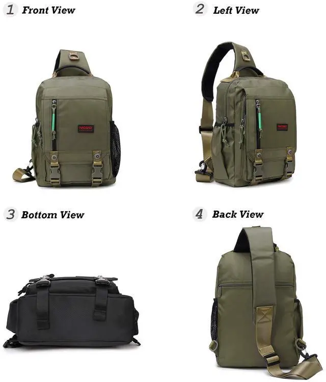 Alt view image 2 of 5 - NICGID Sling Bags Chest Shoulder Backpacks, 13.3'' Laptop Backpack Crossbody Messenger Bag Travel Outdoor Men Women