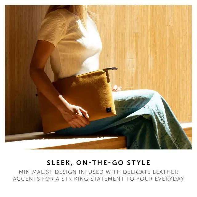 Alt view image 5 of 5 - Native Union W.F.A MacBook Sleeve 13"  Minimalist Slim Sleeve Made of Recycled Materials with 360-Degree Protection  Compatible with MacBook Air 13 (2018-2020), MacBook Pro 13 (2016-2022)  Kraft