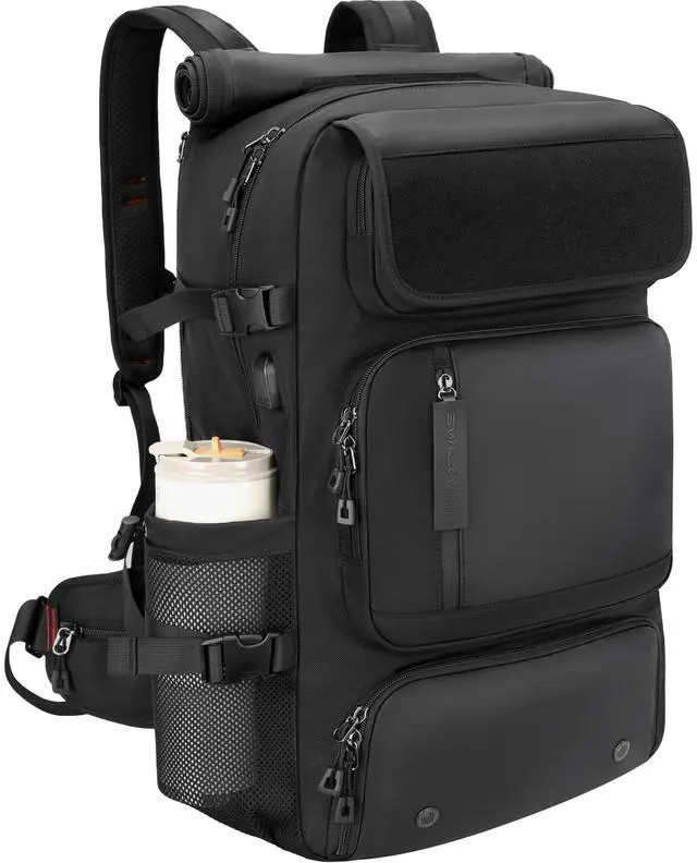 Main image of 60L Convertible Carry On Backpack&Duffle Bag&Weekender Bag with 17" Padded Laptop Sleeve, USB Charging Port, Shoe Compartment for Men Women, Travel, Tactical, Gym, Hiking, Overnight Trips