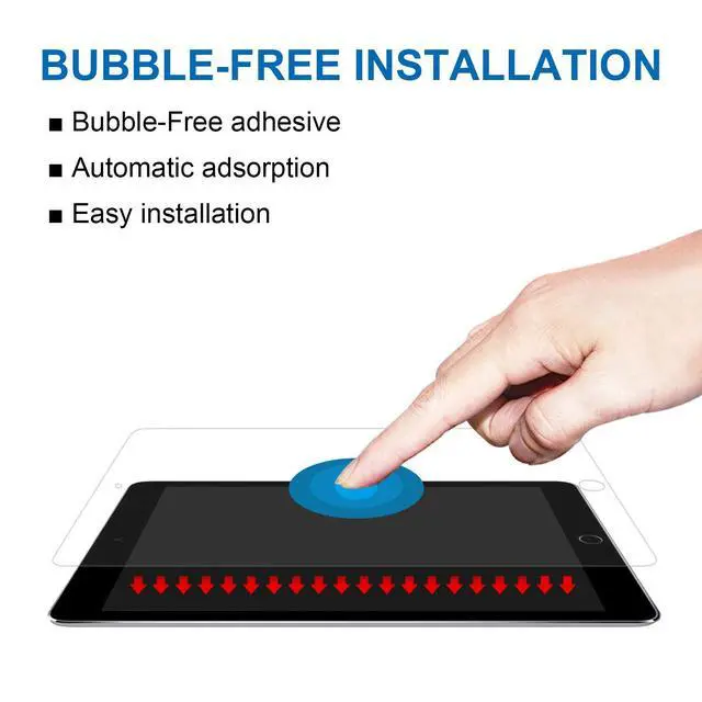 Alt view image 5 of 5 - Entwth Anti Blue Light Tempered Glass Screen Protector[2 Pack] for iPad Pro 12.9-inch(2018/2020 Release, 3st/4nd Generation),[Eye Care,Relieve Eye Fatigue]Blocks Excessive Harmful Blue Light & UV