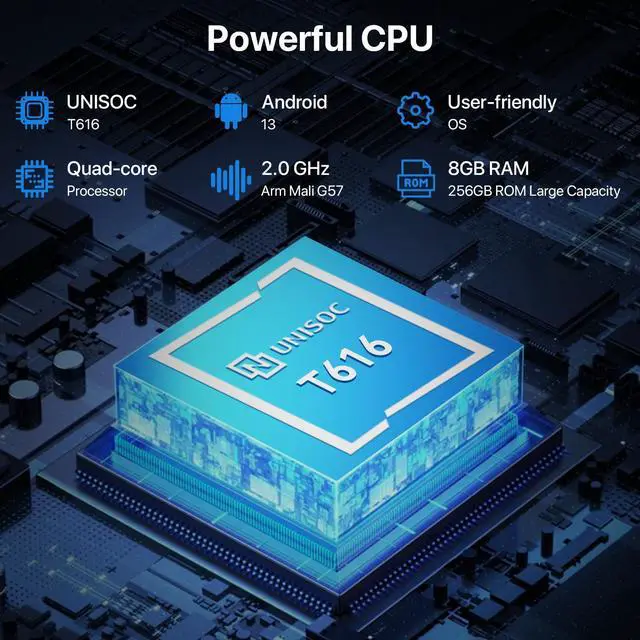 Alt view image 2 of 5 - UMIDIGI A15 Tab Tablet, 2K Vivid 11 inch FHD+ Large Touch Screen Android 13 Tablets 2024, 16GB+256GB 1TB Expand with Octa-Core Processor, 7500mAh with 20W Fast Charging, 13MP+8MP