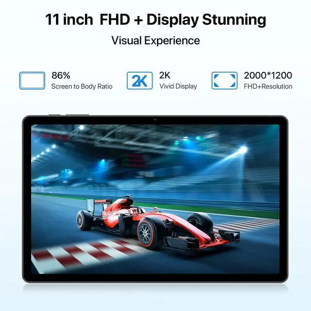 Alt view image 5 of 5 - UMIDIGI A15 Tab Tablet, 2K Vivid 11 inch FHD+ Large Touch Screen Android 13 Tablets 2024, 16GB+256GB 1TB Expand with Octa-Core Processor, 7500mAh with 20W Fast Charging, 13MP+8MP