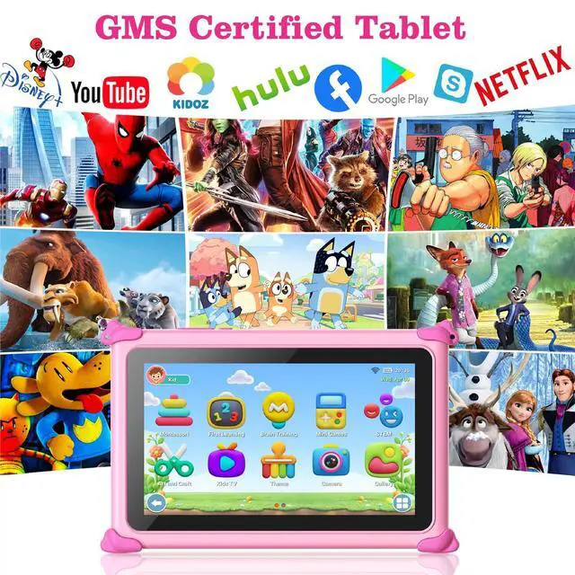 Alt view image 3 of 5 - Trayoo Kids Tablet, 7IN Toddler Tablet for Kids with 32GB ROM, Shockproof Case, Education Apps Pre-Installed, Parental Control, WiFi, Netflix, YouTube