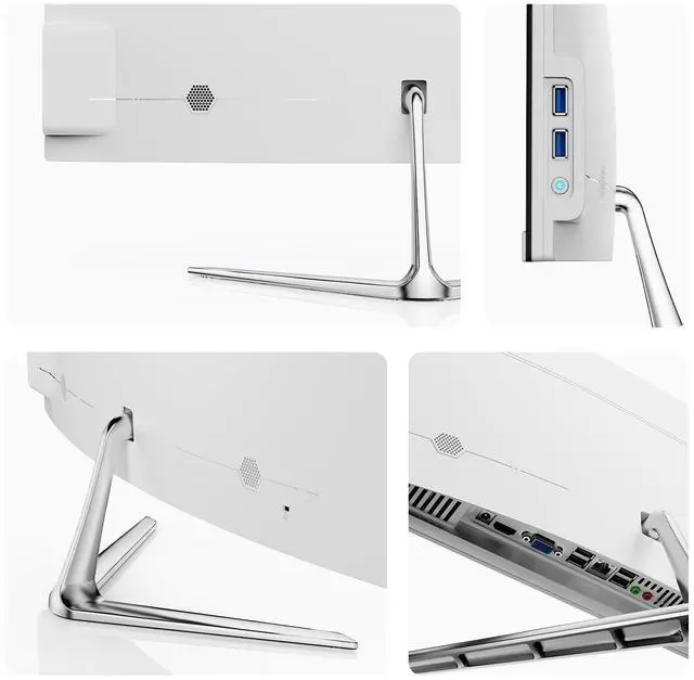 Alt view image 5 of 5 - JUSTTHINK 23.8 inch 2024 All in One Desktop PC, Windows 11, WiFi 6, FHD Display, 16GB RAM, 512GB SSD, N5095 Processor, Bluetooth, Webcam, Mouse and Keyboard (16+512)