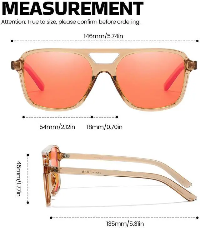 Alt view image 5 of 5 - SODQW Gaming Blue Light Blocking Glasses for Men Women Reduce Eyestrain Orange Aviator Eyeglasses for Computer TV