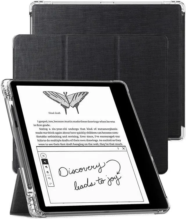 Main image of Feitenn Case for Kindle Scribe Tablet, Flip PU Leather Case with Pen Holder Auto Wake Up & Sleep Smart Cover Case with Magnetic Stand for KindleScribe 10.2 2022 Release (Black)