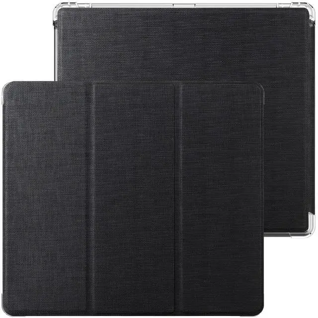 Alt view image 2 of 5 - Feitenn Case for Kindle Scribe Tablet, Flip PU Leather Case with Pen Holder Auto Wake Up & Sleep Smart Cover Case with Magnetic Stand for KindleScribe 10.2 2022 Release (Black)