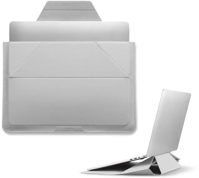 Main image of MOFT Laptop Carry Sleeve, 2-in-1 Laptop Bag & Stand for 13" MacBook Air/Pro & Dell/HP/Lenovo/Asus, Stylish Slim Computer Sleeve Bag with Expandable Storage for Computer Accessories, Misty Cove