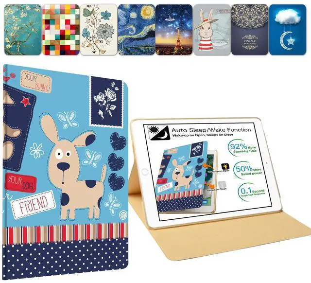 Main image of DuraSafe Cases for iPad Mini 7.9 Inch 3rd 2nd 1st Gen [ Mini 3 Mini 2 Mini 1 ] A1599 A1489 A1432 A1599 A1489 A1432 MGYE2LL/A MGNR2LL/A Printed Smart PU Leather Flip Folio Book Cover - Puppy Friend