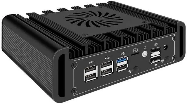 Alt view image 2 of 5 - UDPTCP Mini PC N150 Firewall Hardware Inte l82599ES 2 x 10GbE SFP+, 3 x i226V 2.5GbE LAN OPNsense Appliance,AES-NI, 2HD, SIM Card Slot, M.2 WiFi Slot,NO RAM NO SSD (16GB RAM 256GB SSD)