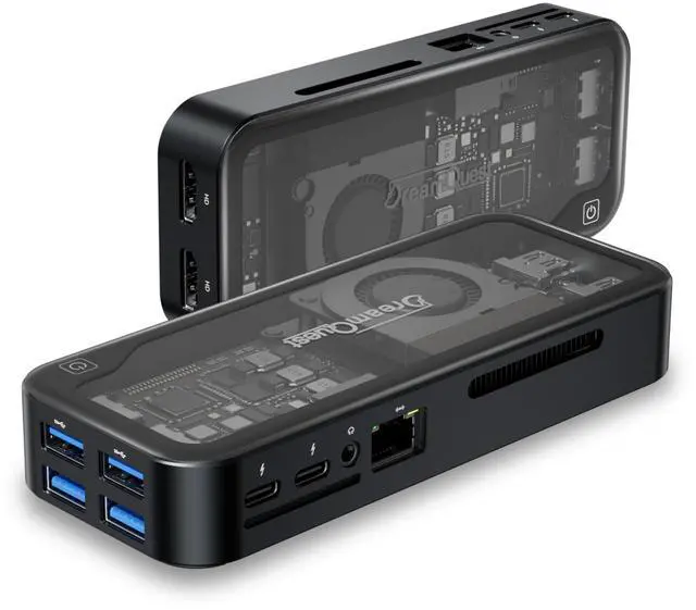 DreamQuest Mini PC with Windows 11 Pro, Intel N95 (up to 3.4GHz) Mini Desktop Computers 12GB DDR5 1TB SSD, 2*USB C, 2*HDMI, 4*USB 3.2, LAN,WiFi 6, Bluetooth5.3, Support 4K 60Hz