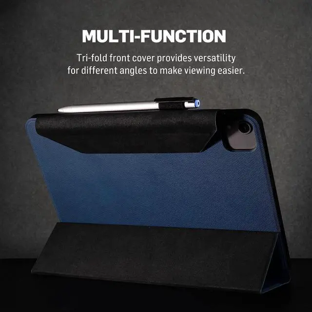 Alt view image 5 of 5 - Adonit Trifold Case Compatible with iPad Pro 11 Inch 2021(Blue), Magnetic Stand Case with Clasp, Auto Sleep and Wake, Pencil 2 Wireless Charging, Stylus Pens Holder