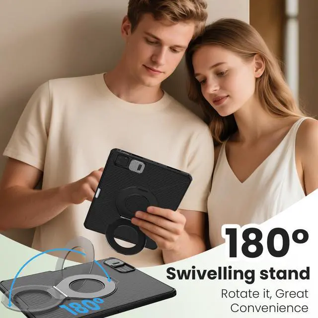 Alt view image 5 of 5 - Nillkin Camsheid Pro for iPad Pro 13 (M5) 2025 Magnetic Protective Case with Adjustable Tablet Stand Holder and Pencil Pocket,General Aviation, Also with Slim Adhesive SnapLink Ultra Tablet Mount