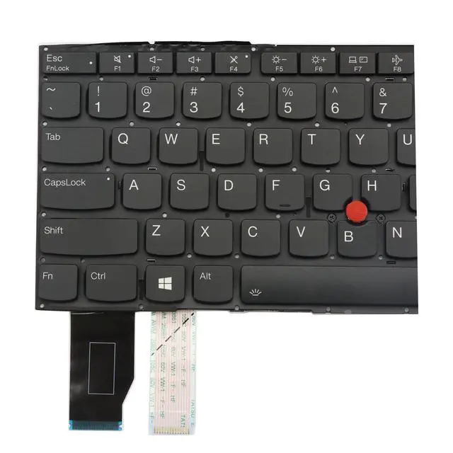 Alt view image 3 of 5 - BestParts Backlit Laptop Keyboard Replacement for Lenovo Thinkpad X13 Yoga Gen 2 Type 20W8 20W9 & X13 Yoga Gen 3 Type 21AW 21AX US Layout with TrackPoint Black