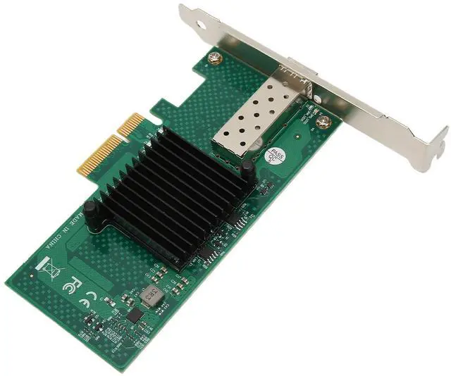 Alt view image 5 of 5 - Yunseity PCIe Network Card 10000Mbps PCI Express X4 5.0GT s SFP LC Optical Fiber Gigabit Server Adapter for Server