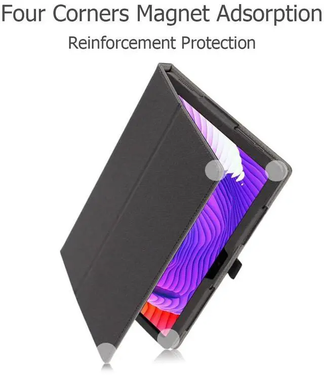 Alt view image 3 of 5 - AKNICI Case for TCL NXTPAPER 14 Tablet 14 Inch, Premium PU Leather Folio Folding Stand Protective Tablet Cover with Hand Strap Magnet for TCL NXTPAPER 14 Tablet 14 Inch