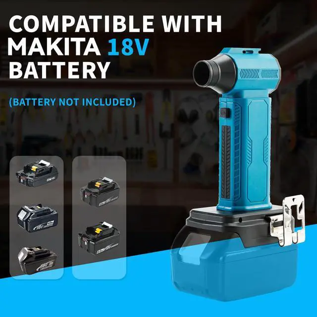 Alt view image 4 of 5 - Compressed Air Duster Cordless Dust Blower for Makita 18V Battery, 130000RPM Brushless Turbo Fan Handheld Mini Jet Dry Blower for Keyboard Car Camping Workshop Home Cleaning(Battery Not Included)