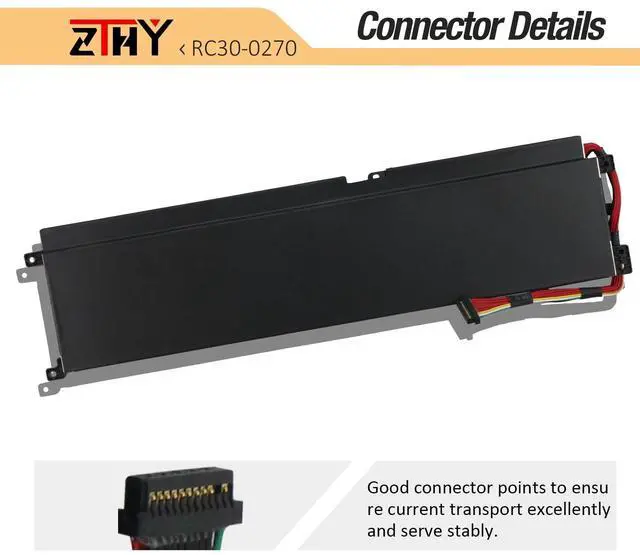 Alt view image 4 of 5 - RC30-0270 Battery Replacement for Razer Blade 15 Base 2018 2019 RZ09-0300 RZ09-0270 RZ09-02705E76 RZ09-02705E76-R3U1 RZ09-02705E75-R3B1 RZ09-02705J76 RZ09-03006 RZ09-03006E92 RZ09-03009 RZ09-03009E97