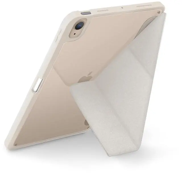 Main image of Uniq iPad Air 11" Case (Ivory) | Uniq MOVEN Integrated Y-Fold Stand with ShockArmor Bumper Corner Defense + Pencil Slot