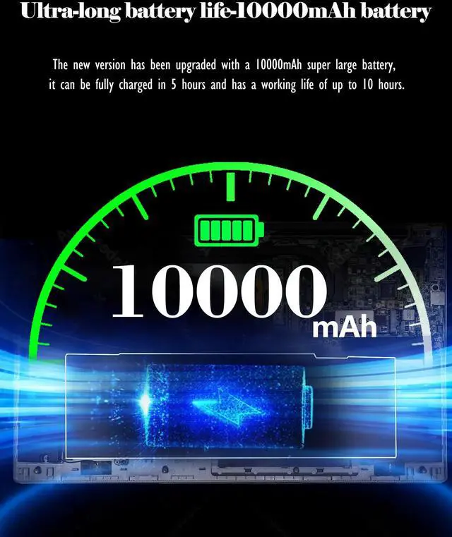 Alt view image 5 of 5 - 17 Inch Laptop Computers,12th Generation Processor N95 4C 4T(3.4Ghz),8GB DDR4 RAM 512GB SSD,1080P Display,10000mAh Large Battery,Type-C(Data), WiFi5,BT,RJ45,Dual Stereo Speakers, Backlit Keyboard.