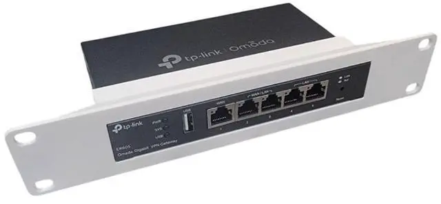 Main image of 10" Network Rack Mount for TP-Link Omada ER605 Router (Black)