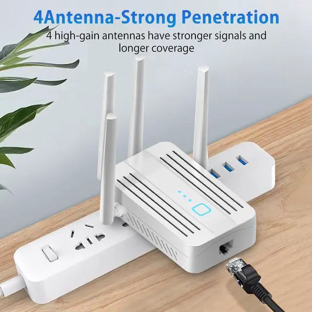 Alt view image 4 of 5 - 2025 WiFi Extenders Signal Booster for Home Long Range Covers Up to 45+ Devices & 8470 Sq.ft, Long Range WiFi Extender Internet Signal Booster, White