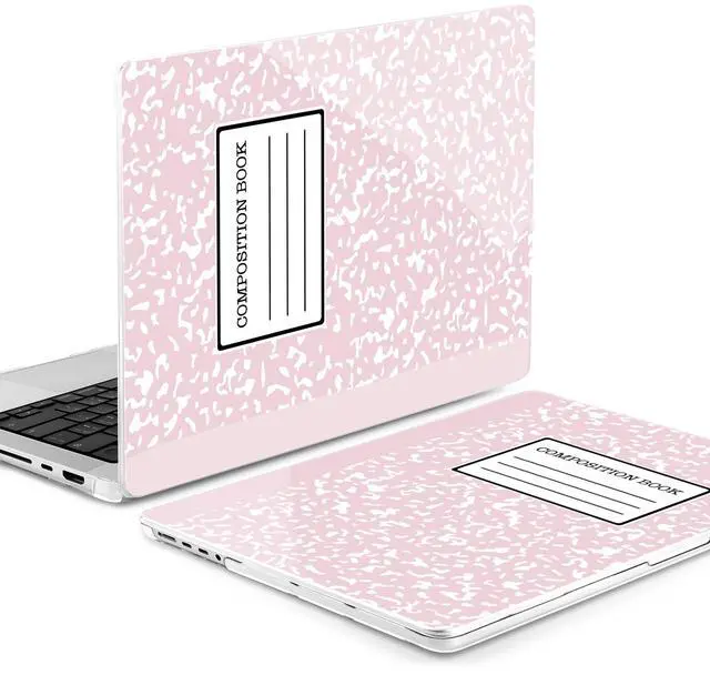 Alt view image 3 of 5 - MEEgoodo Case for M4 MacBook Pro 16 inch Case 2024 2023 2021 (A3403/A3186/A2991/A2780/A2485) M3 M2 M1 Pro/Max Chip, Laptop Hard Shell Cases with Keyboard Cover & Trackpad Film, Pink Composition Book