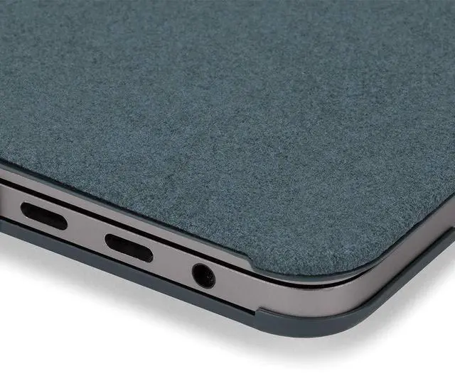 Alt view image 3 of 5 - Incase Textured Hardshell NanoSuede - MacBook Pro 13 inch Case - 2020, 2019, 2018, 2017, 2016, M1 - MacBook Case, Laptop Cover, Protective Hard Shell, Scratch Resistant, Lightweight - Turquoise