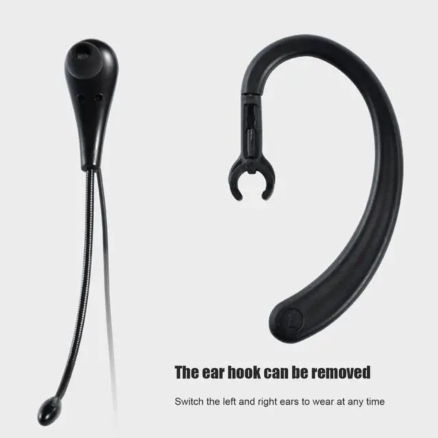 Alt view image 2 of 5 - Call Center Headset Ear Hook Single Sided 3.5mm Customer Service Headphone with Microphone for Laptop Mobile Phones, Call Center Wired Headset USB for PC/Laptop/Skype/Computer