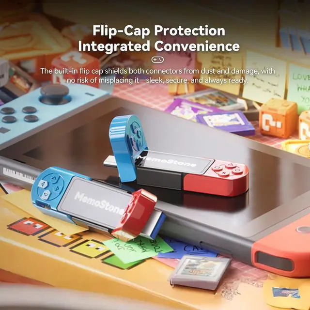 Alt view image 5 of 5 - KingSpec MemoStone 256GB External USB-C SSD USB 3.2 Gen2 Dual Type A/C - Up to 1030MB/s, Portable Solid State Drive 3D TLC NAND, for Smartphones/Laptops/Tablets & PCs