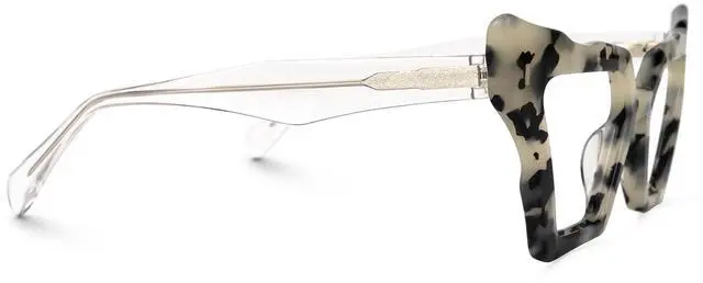 Alt view image 3 of 4 - Zeelool Vintage Cat Eye Glasses Frame for Women with Non-prescription Clear Lens Jeralys ZJGA555269-03 Light-Tortoise