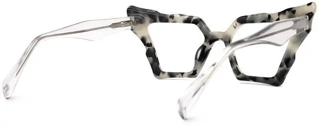 Alt view image 4 of 4 - Zeelool Vintage Cat Eye Glasses Frame for Women with Non-prescription Clear Lens Jeralys ZJGA555269-03 Light-Tortoise