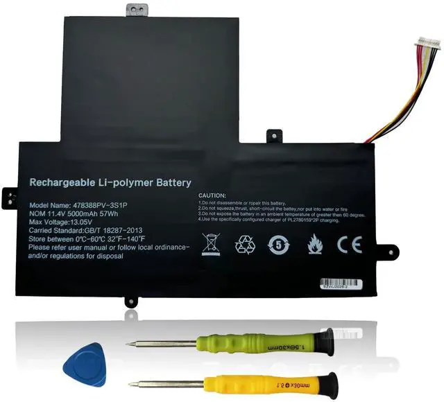 Main image of AOMKA 478388PV-3S1P Laptop Battery Replacement for GWTN156-12 GWTN156-12BI GWTN156-12BK GWTN156-12BL GWTN156-12RD GWTN156-12GR Series U478388PV 11.4V 57Wh