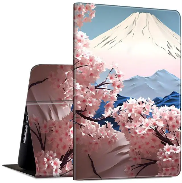 Main image of Slim Case for Amazon Kindle Fire HD 8 & 8 Plus Tablet (12th/10th Generation, 2024/2022/2020 Release) 8" PU Leather Adjustable Stand Smart Cover with Auto Sleep/Wake, Japanese Pink Cherry Blossom