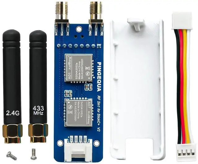Main image of NRF24&CC1101 2-in-1 RF Module for M5Stack StickC Plus, Supports NRF24 2.4GHz and CC1101 433MHz, Devboard Compatible with M5Stack StickCPlus with Bruce Firmware(with 3D Printed Case)