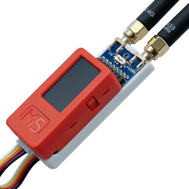 Alt view image 2 of 5 - NRF24&CC1101 2-in-1 RF Module for M5Stack StickC Plus, Supports NRF24 2.4GHz and CC1101 433MHz, Devboard Compatible with M5Stack StickCPlus with Bruce Firmware(with 3D Printed Case)