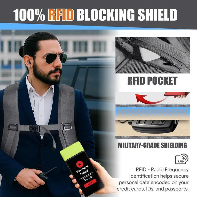 Alt view image 3 of 5 - JARWAM Carry On Backpack, Travel Laptop Backpack, Expandable 40-50L Large Luggage TSA Flight Approved Anti-Theft Laptop Bag, Sturdy 17 Inch TSA Friendly Water Resistant Business Bag for Men, Grey