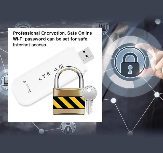 Alt view image 4 of 5 - Eboxer 4G LTE USB USB Network Adapter Portable for Laptop Desktop PC Computer, Receiver Modem Stick Mini Hotspot (with)