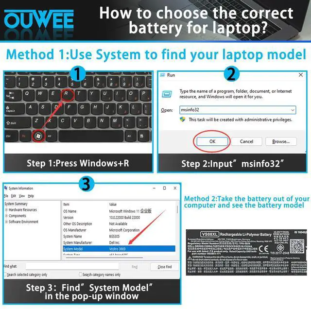 Alt view image 4 of 5 - OUWEE VS08XL Laptop Battery Compatible with HP ZBook Fury 16 G9 Mobile Workstation ZBook Fury 16 G10 Mobile Workstation/Fury 16 G11 Mobile Workstation Series TPN-IB0N TPN-DB1F M85951-171 M85951-271