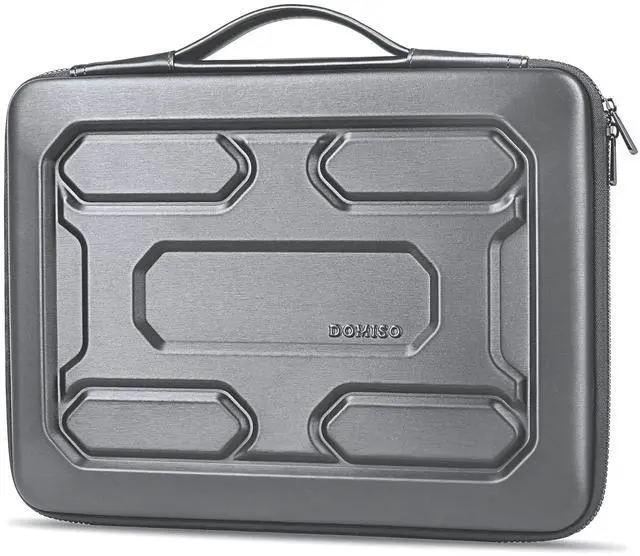 Main image of DOMISO 15.6 inch Laptop Sleeve with Handle Shockproof Waterproof EVA Protective Case for 15.6" Yoga 720 IdeaPad 310 320 ThinkPad T570/Legion 5 Gen 6/HP Envy 15/15.6" Notebooks, Dark Grey